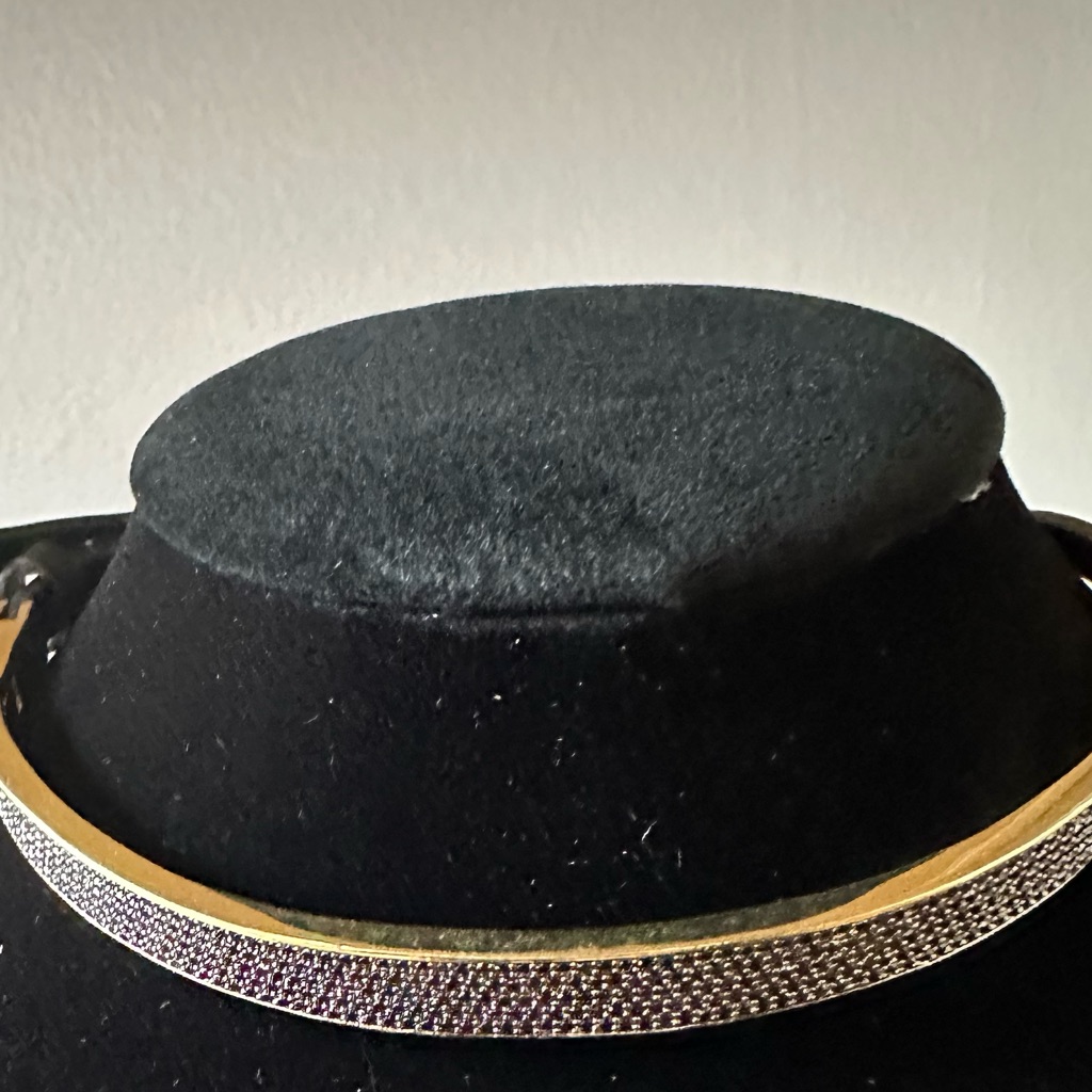 Henri Bendel Oval Asscher Choker Black